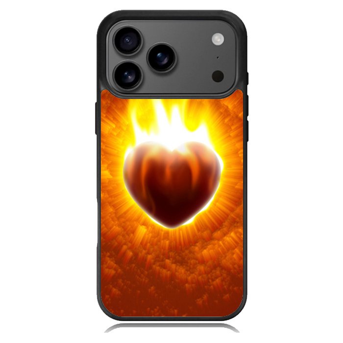 Love Burning Heart  X1458 iPhone 17 Pro Max Case
