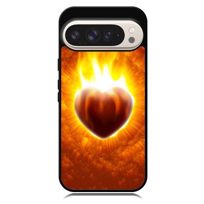 Love Burning Heart  X1458 Google Pixel 9 Pro XL Case