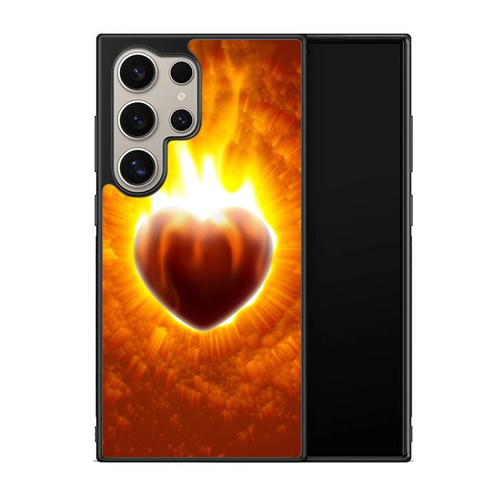 Love Burning Heart  X1458 Samsung Galaxy S24 Ultra 5G Case