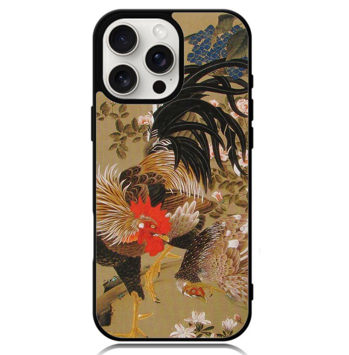 Ito Jakuchu Rooster  X1552 iPhone 16 Pro Max Case