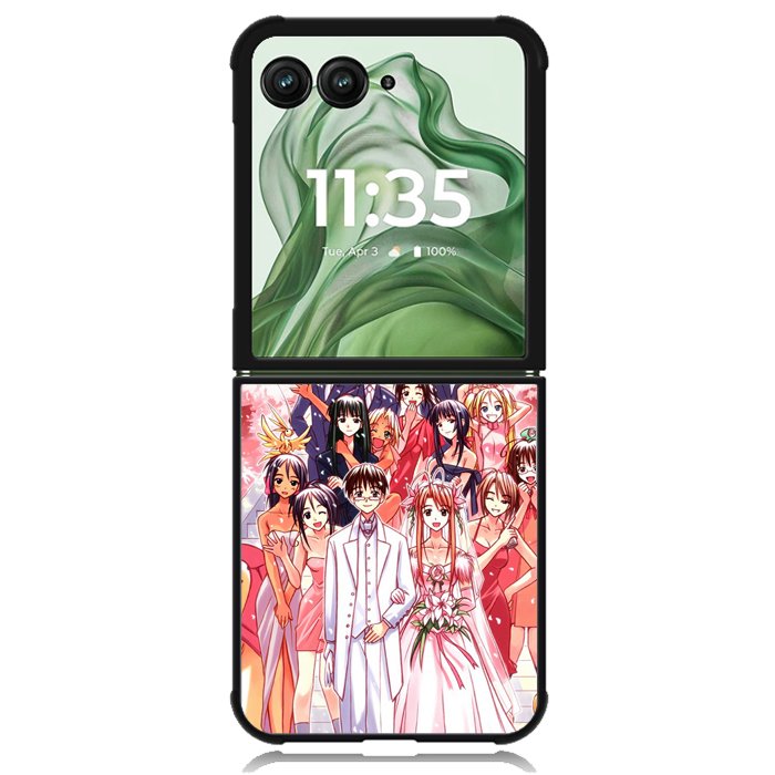 Love Hina  X1545 Motorola Moto Razr+ Plus 2024/2025 Case, Motorola Razr 50 Ultra/50s Ultra Case