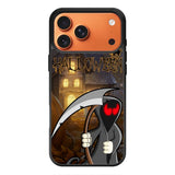 Orange Halloween Moon X2669 iPhone 17 Pro Case