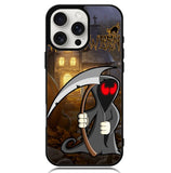 Orange Halloween Moon X2669 iPhone 16 Pro Case
