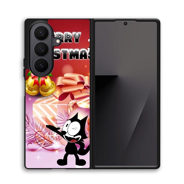 Felix The Cat merry Christmas X2829 Samsung Galaxy Z Fold 7 Case