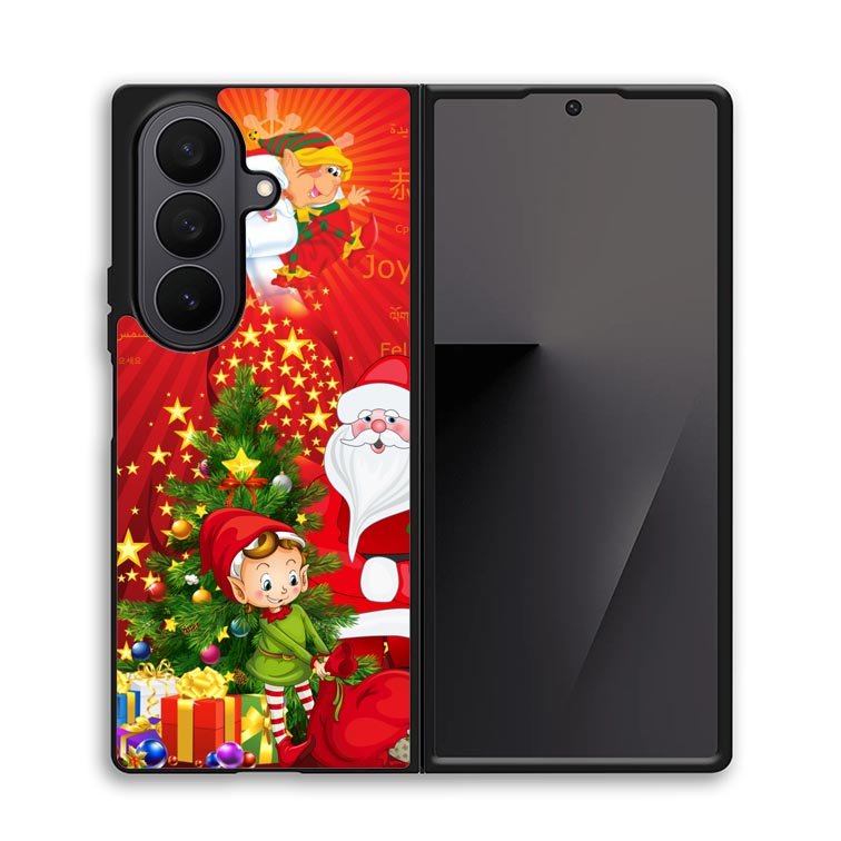 Funny Christmas Elf X2853 Samsung Galaxy Z Fold 7 Case
