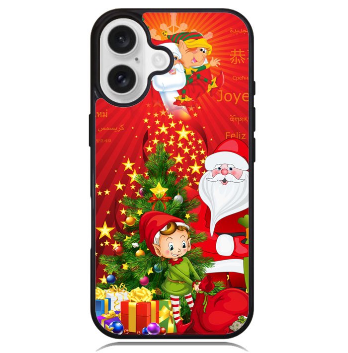 Funny Christmas Elf X2853 iPhone 16 Case