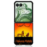 Hakuna Matata No Worries  X3644 Motorola Moto Razr+ Plus 2024/2025 Case, Motorola Razr 50 Ultra/50s Ultra Case