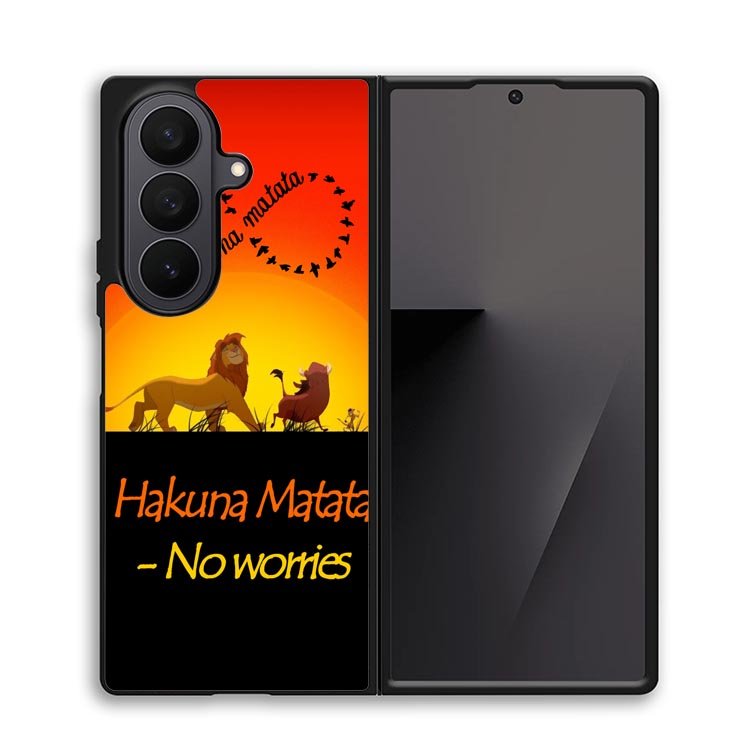 Hakuna Matata No Worries  X3644 Samsung Galaxy Z Fold 7 Case