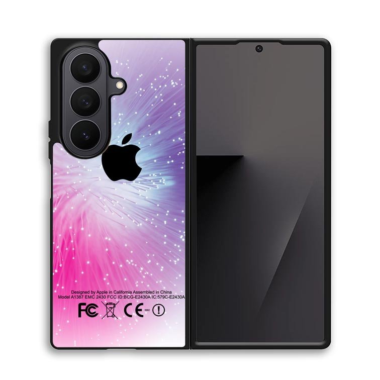 Pink Lilac White Blue X3898 Samsung Galaxy Z Fold 7 Case