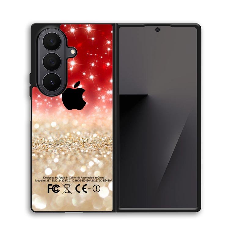 Red And Silver X3899 Samsung Galaxy Z Fold 7 Case