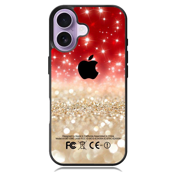 Red And Silver X3899 iPhone 17 Case