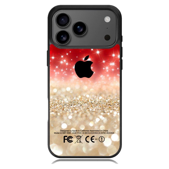 Red And Silver X3899 iPhone 17 Pro Case