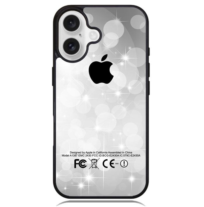 Silver Glitter X3897 iPhone 16 Plus Case