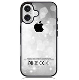 Silver Glitter X3897 iPhone 16 Case