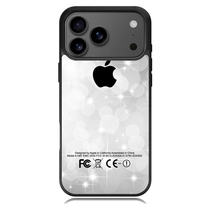 Silver Glitter X3897 iPhone 17 Pro Max Case