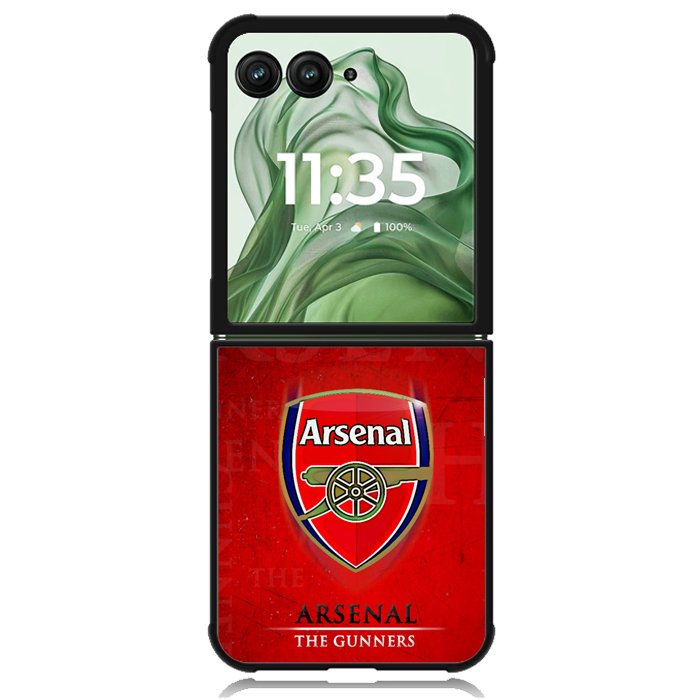 Arsenal The Gunners X4184 Motorola Moto Razr+ Plus 2024/2025 Case, Motorola Razr 50 Ultra/50s Ultra Case