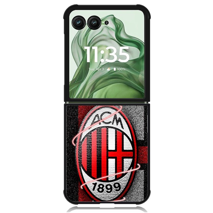 Ac Milan Logo X4283 Motorola Moto Razr+ Plus 2024/2025 Case, Motorola Razr 50 Ultra/50s Ultra Case