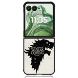 Game Of Thrones Stark  X4382 Motorola Moto Razr+ Plus 2024/2025 Case, Motorola Razr 50 Ultra/50s Ultra Case
