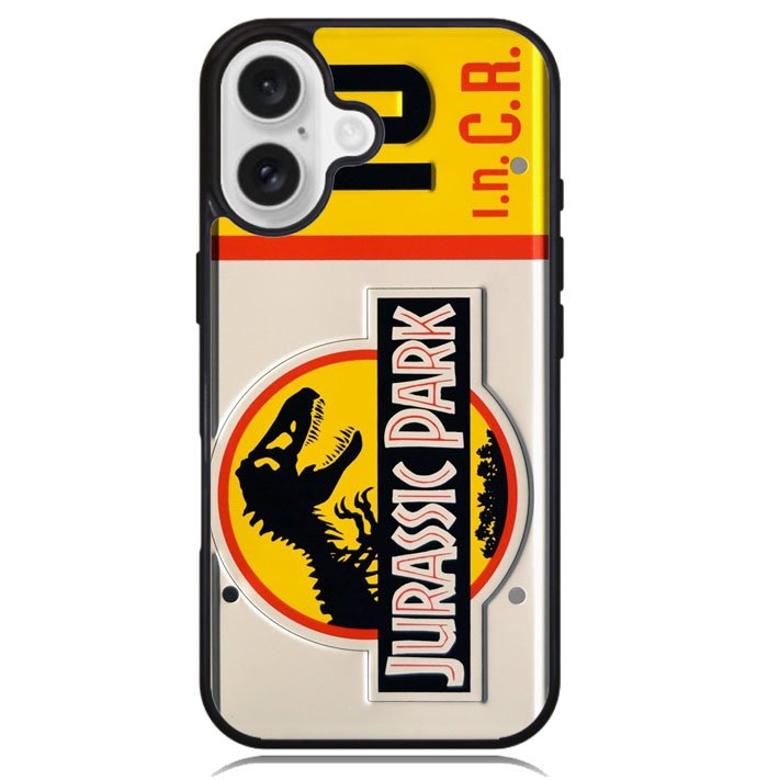 Jurassic Park Jeep License X4378 iPhone 16 Plus Case
