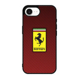 Ferrari Logo Red Carbon X4707 iPhone 17e Case