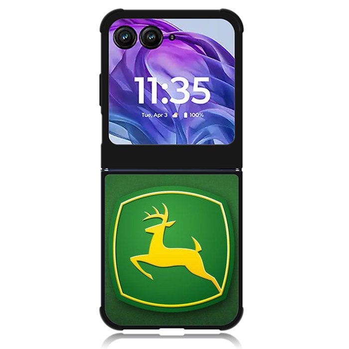 John Deere Logo Green Motorola Moto Razr 2024 , Moto Razr 50 Case