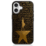 Hamilton Lyrics X4817 iPhone 16 Plus Case