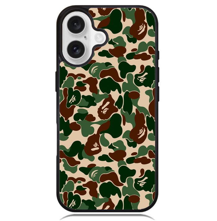 Bathing Ape camo X4908 iPhone 16 Case