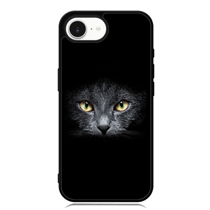 Black Cat Face iPhone 16e Case FE0410