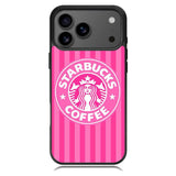 Starbucks Pink Stripes X5719 iPhone 17 Pro Max Case