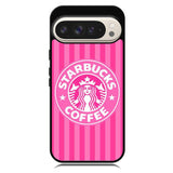 Starbucks Pink Stripes X5719 Google Pixel 9 Pro XL Case