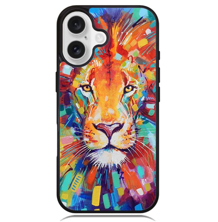 Abstract Lion X5731 iPhone 16 Case