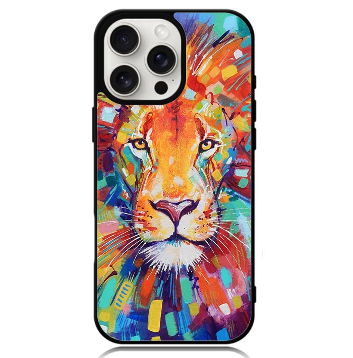 Abstract Lion X5731 iPhone 16 Pro Max Case