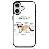 Anatomy Of A Grumpy Kitty X5744 iPhone 16 Plus Case