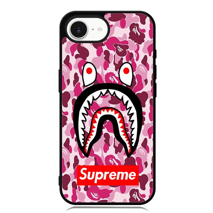 Shark Face Pink Camo iPhone 16e Case FE0550