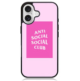 Anti Social Club X6182 iPhone 16 Plus Case