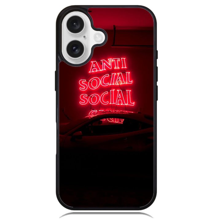 anti social social club X6180 iPhone 16 Plus Case