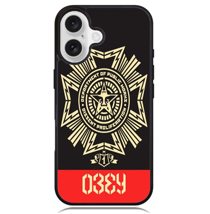 Graffiti Obey Wallpaper X6191 iPhone 16 Plus Case