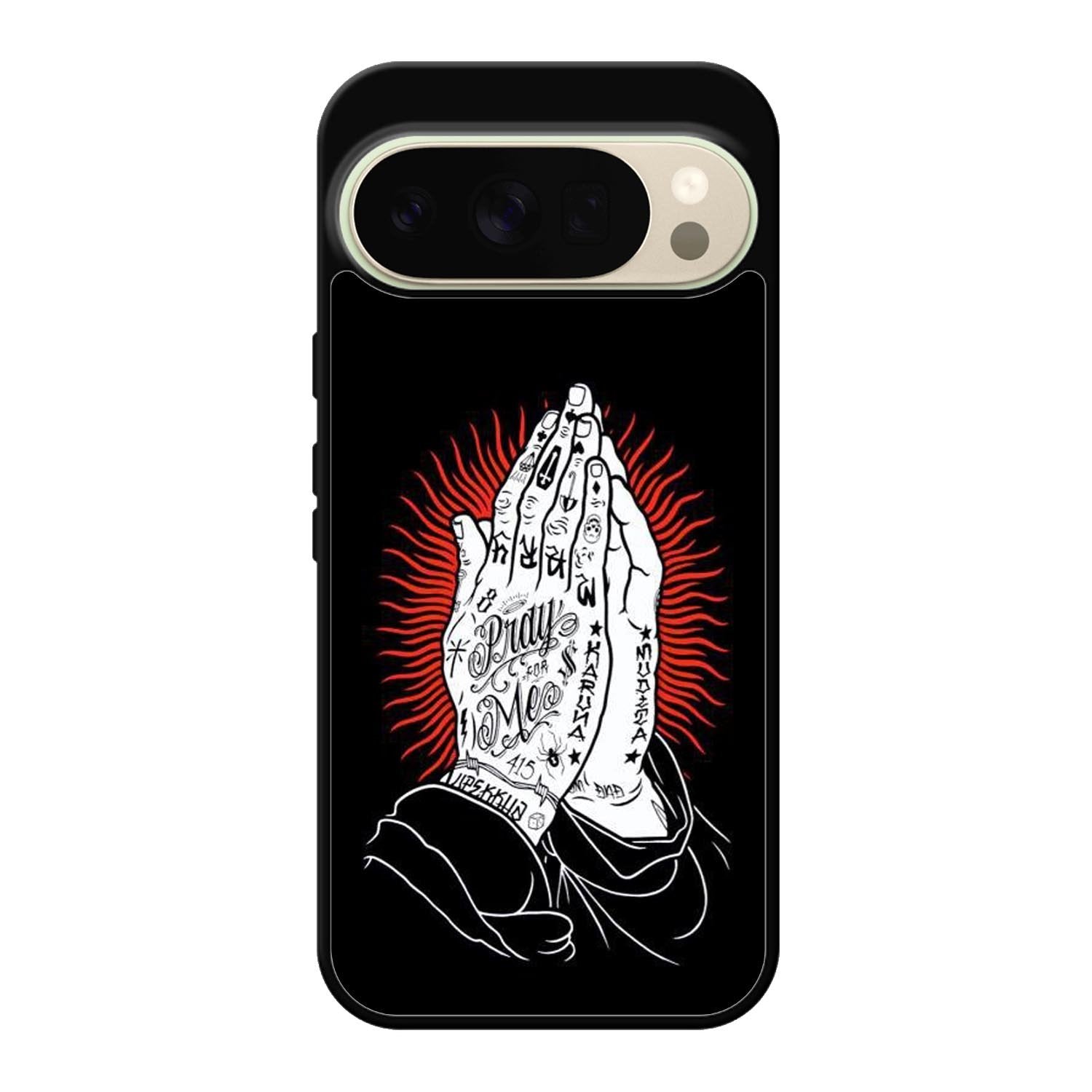 rebel 8 praying hands X6189 Google Pixel 10 Pro Case