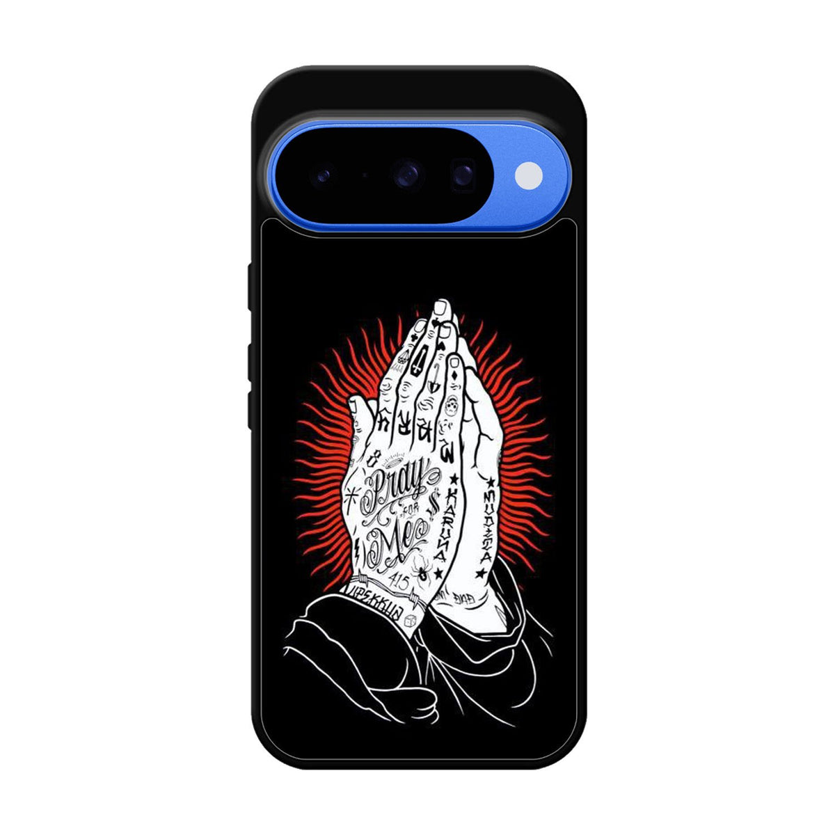 rebel 8 praying hands X6189 Google Pixel 10 Case