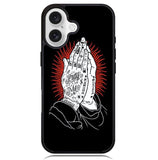rebel 8 praying hands X6189 iPhone 16 Case