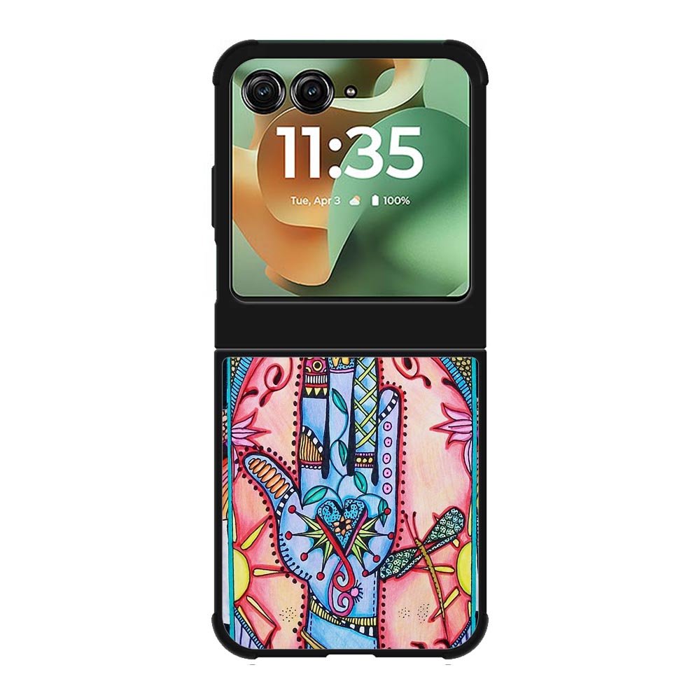 Hand Mandala Singleton Hippie X0147 Motorola Moto RAZR 2025 Case