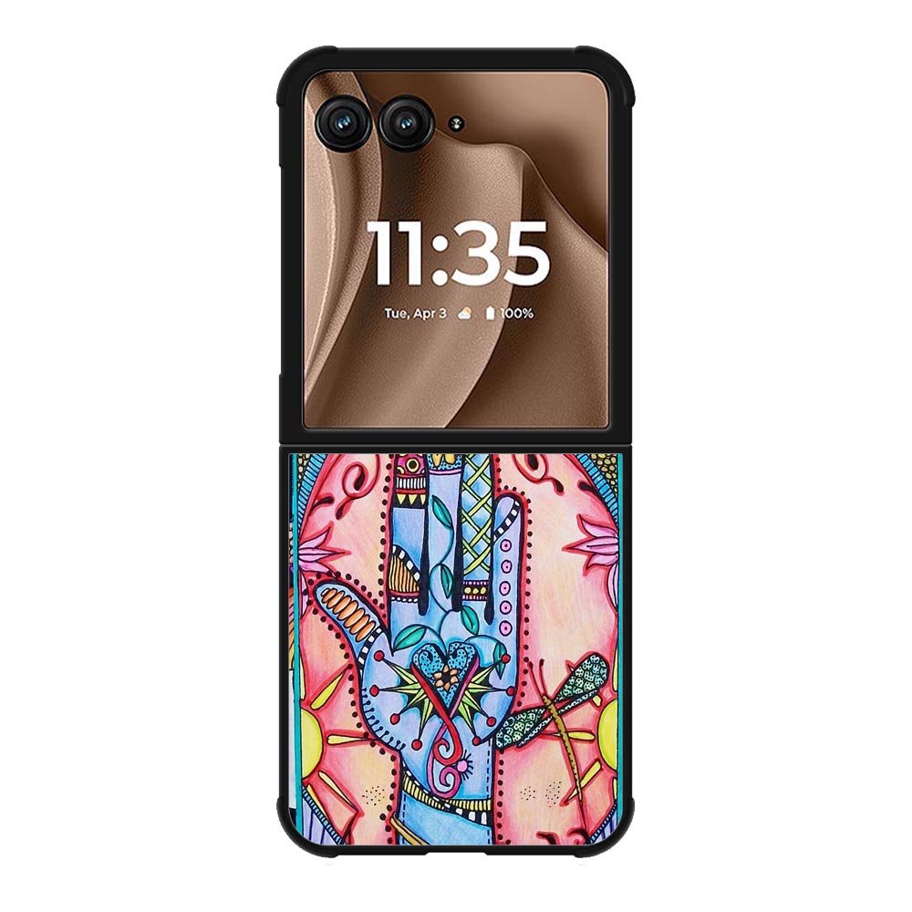 Hand Mandala Singleton Hippie X0147 Motorola Moto RAZR Plus 2025 Case