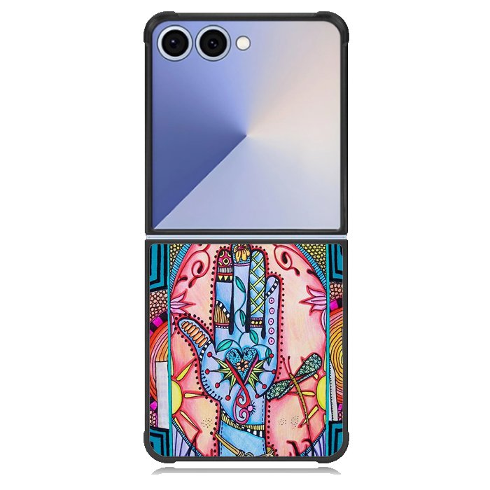Hand Mandala Singleton Hippie X0147 Samsung Galaxy Z Flip 7 Case