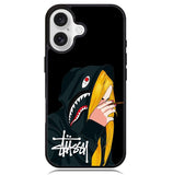 stussy Wallpaper shark X6168 iPhone 16 Plus Case