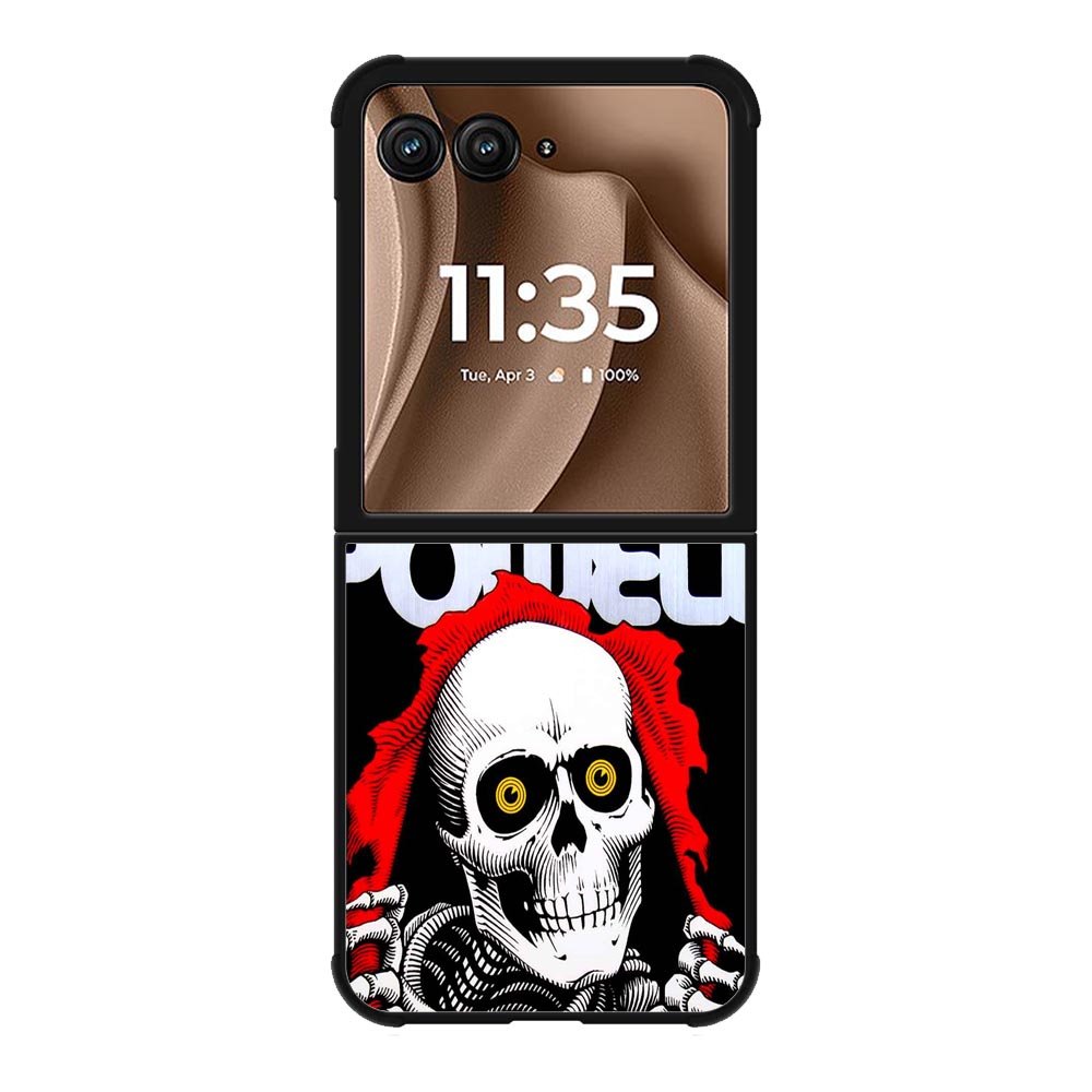 Hot New Powell Skateboards Skull X0150 Motorola Moto RAZR Plus 2025 Case
