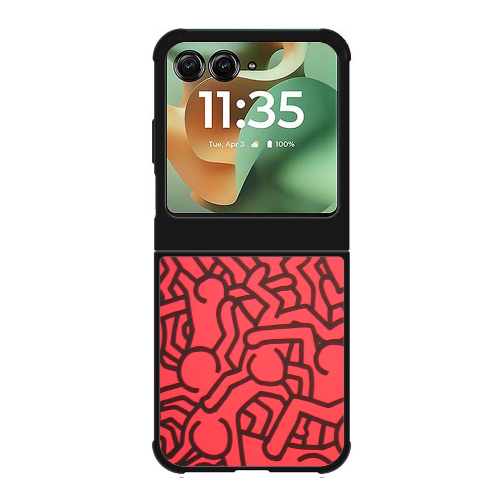 Keith Haring Colors Go Back X0151 Motorola Moto RAZR 2025 Case
