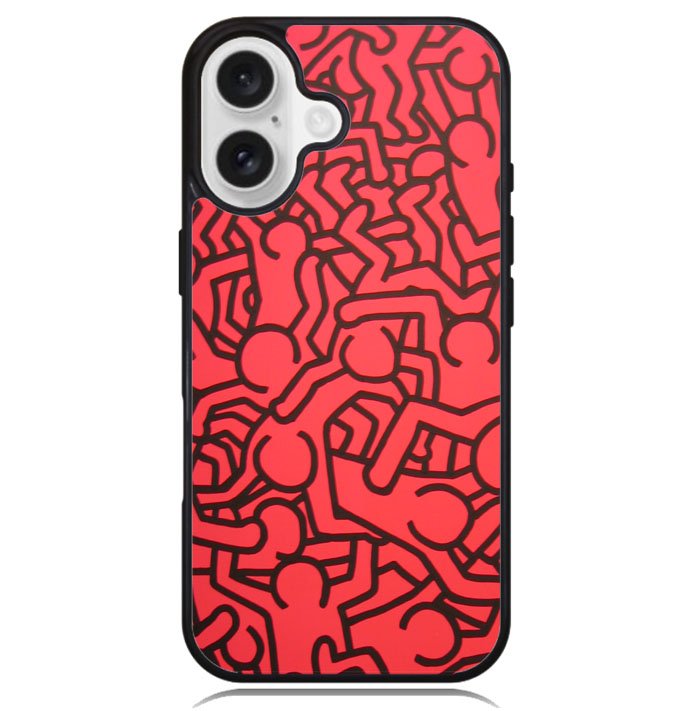 Keith Haring Colors Go Back X0151 iPhone 16 Case