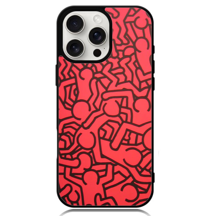 Keith Haring Colors Go Back X0151 iPhone 16 Pro Max Case
