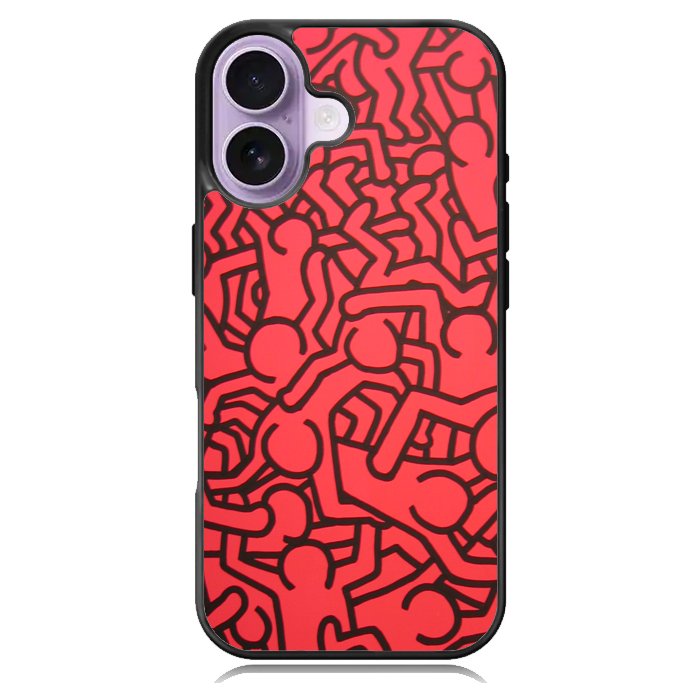 Keith Haring Colors Go Back X0151 iPhone 17 Case