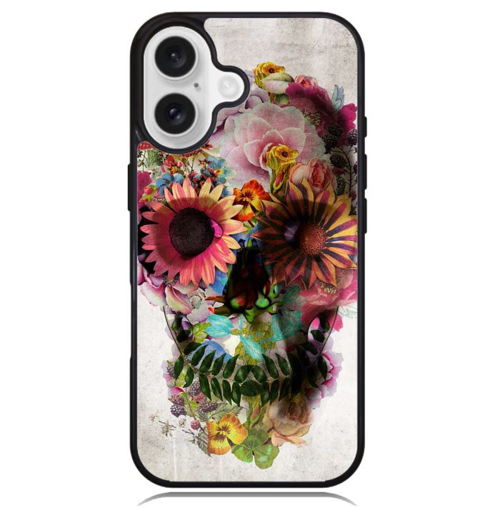 Floral Skeleton X0174 iPhone 16 Case